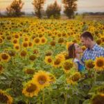 Sunflowers Man and Woman