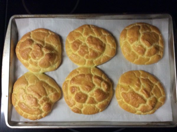 Cloud Bread on Cookie Sheet